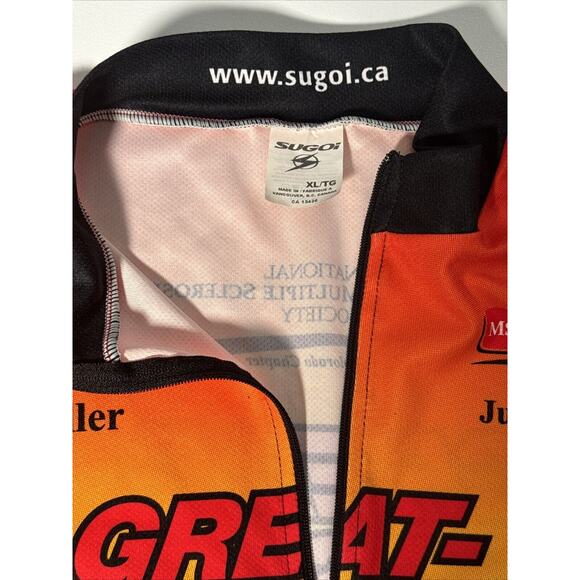 Sugoi Great-West MS 150 Bike Tour Cycling Jersey 2002 Devils Gulch 1/4 Zip XL - Picture 6 of 9